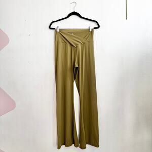 Sunzel Green Crossover Flare Leggings‎ Yoga Activewear Athleisure Pilates XL